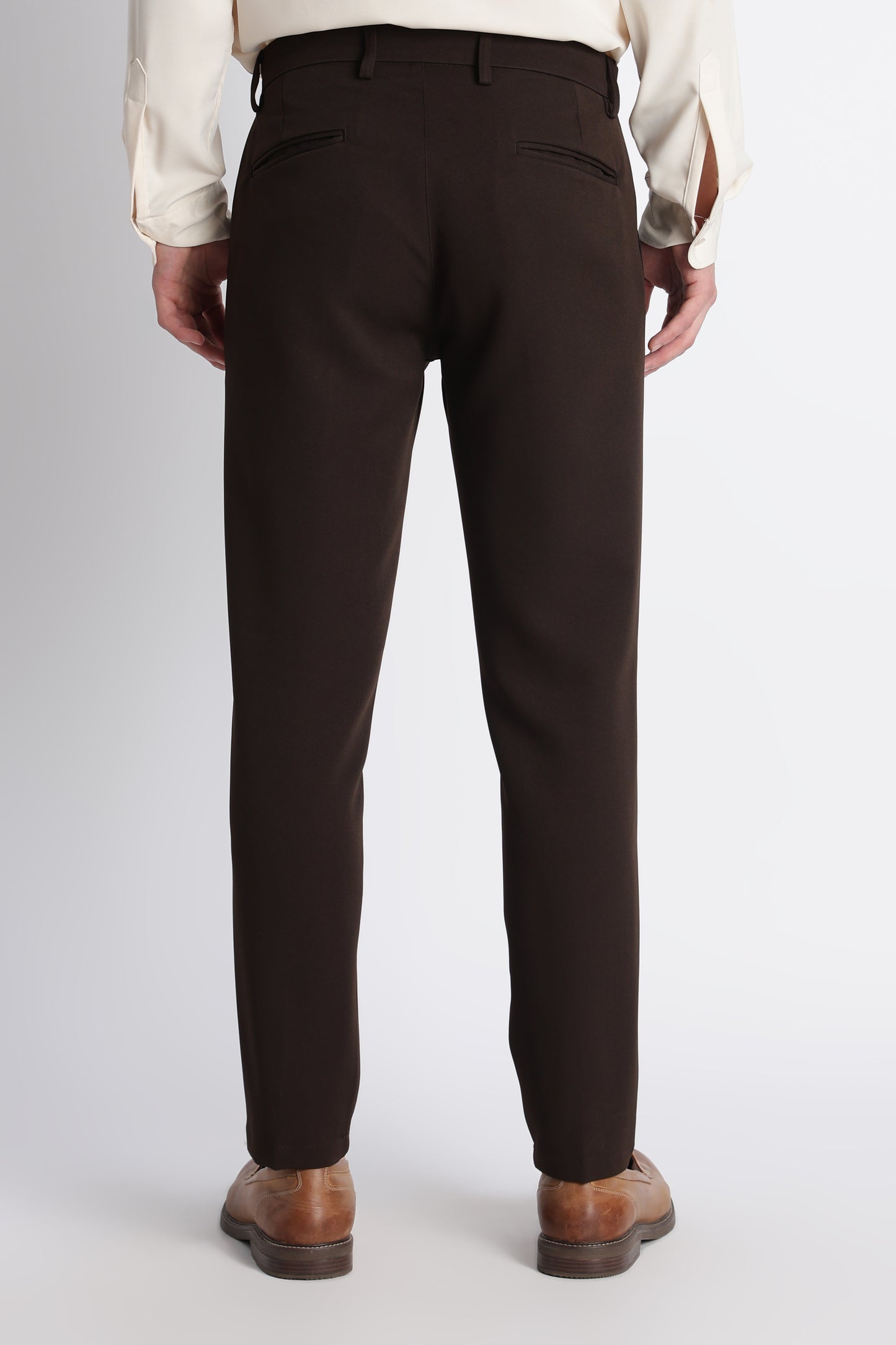 Modern Casual Trousers Dk Brown