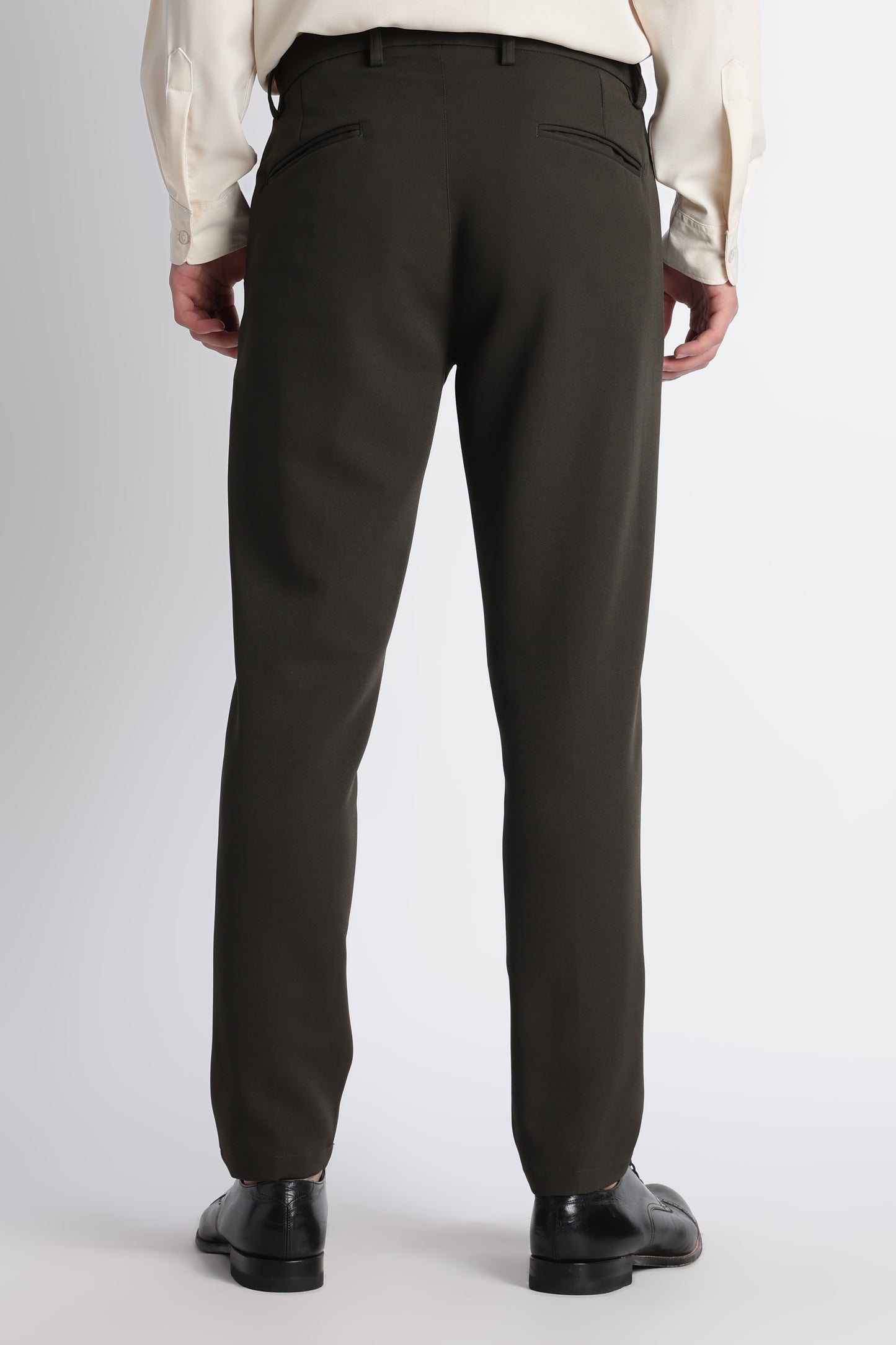 Modern Casual Trousers Green