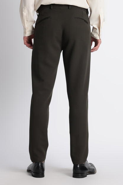 Modern Casual Trousers Green