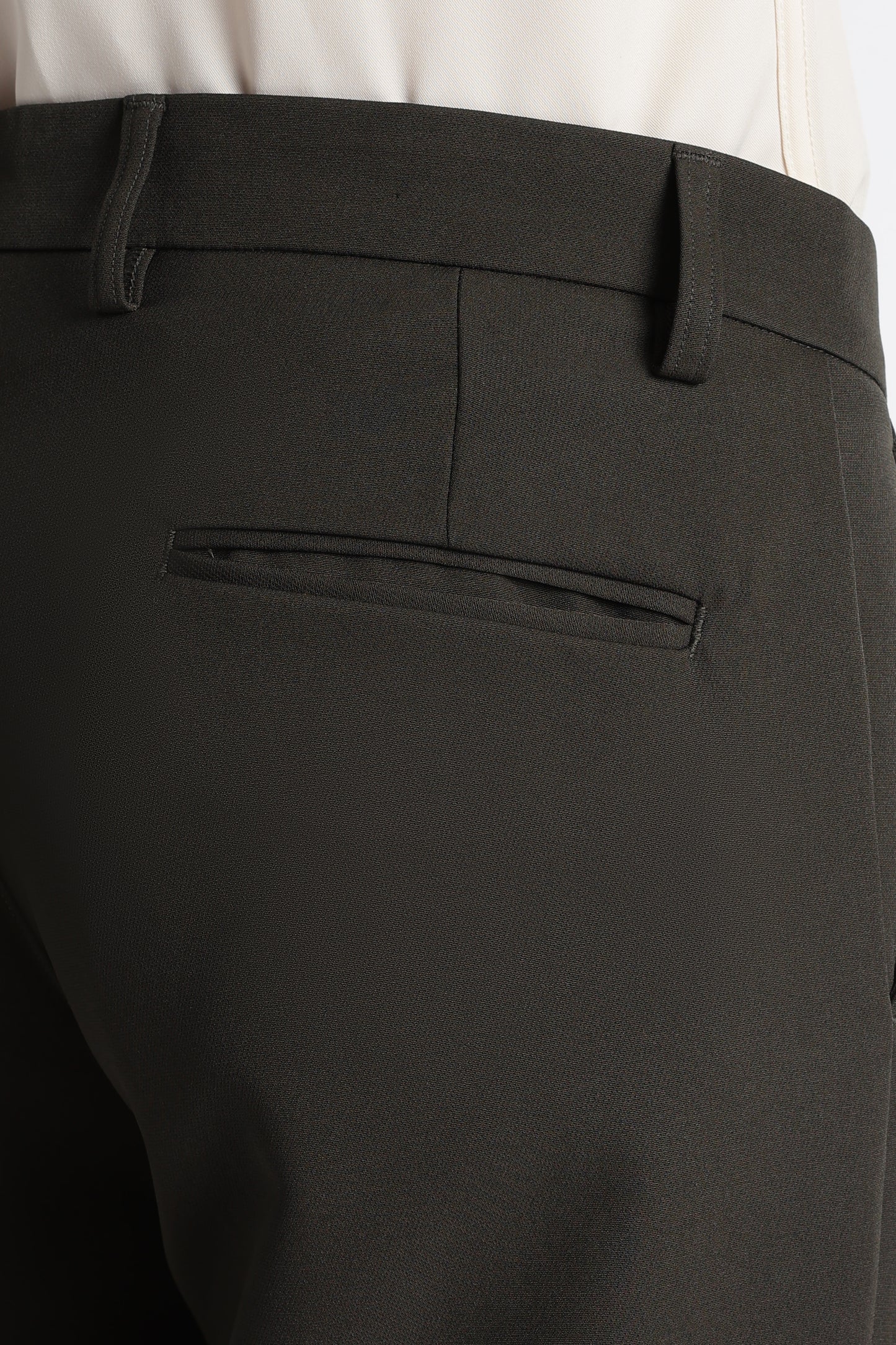 Modern Casual Trousers Green