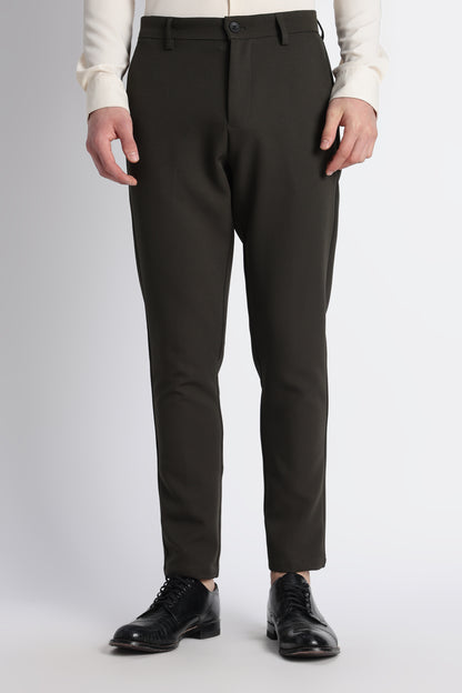 Modern Casual Trousers Green