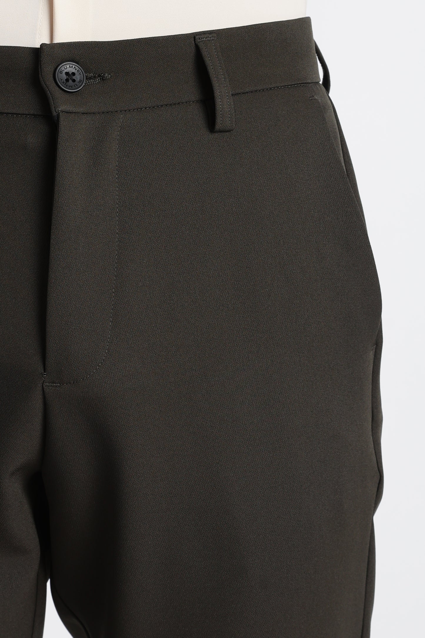 Modern Casual Trousers Green