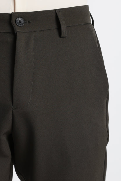 Modern Casual Trousers Green