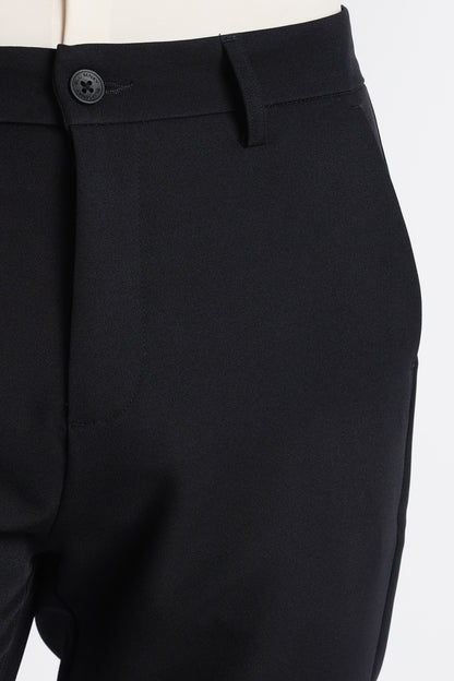 Modern Casual Trousers Navy