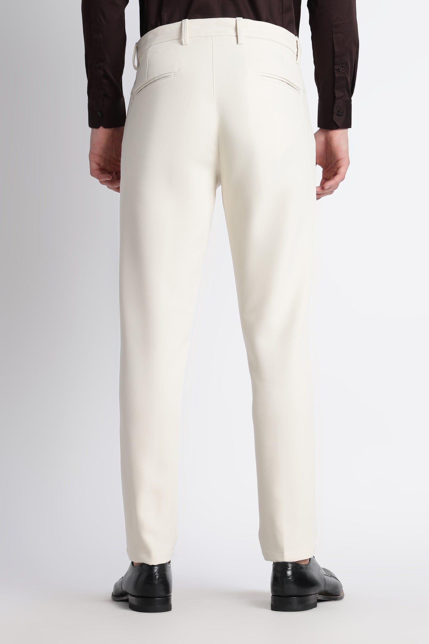 Modern Casual Trousers Off White