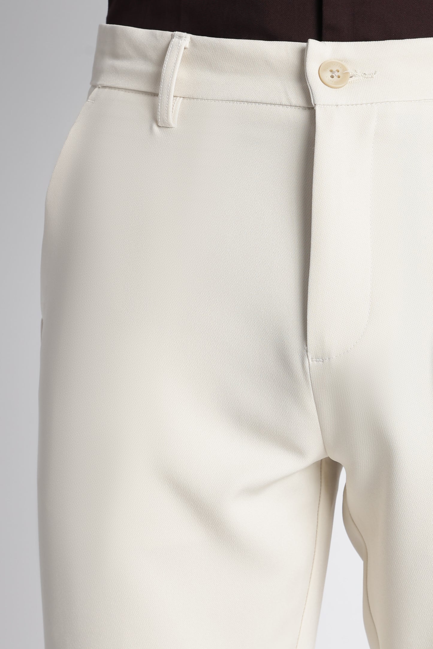 Modern Casual Trousers Off White