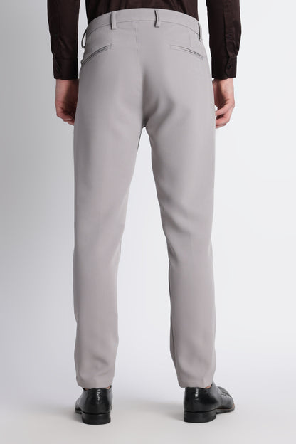 Modern Casual Trousers Grey