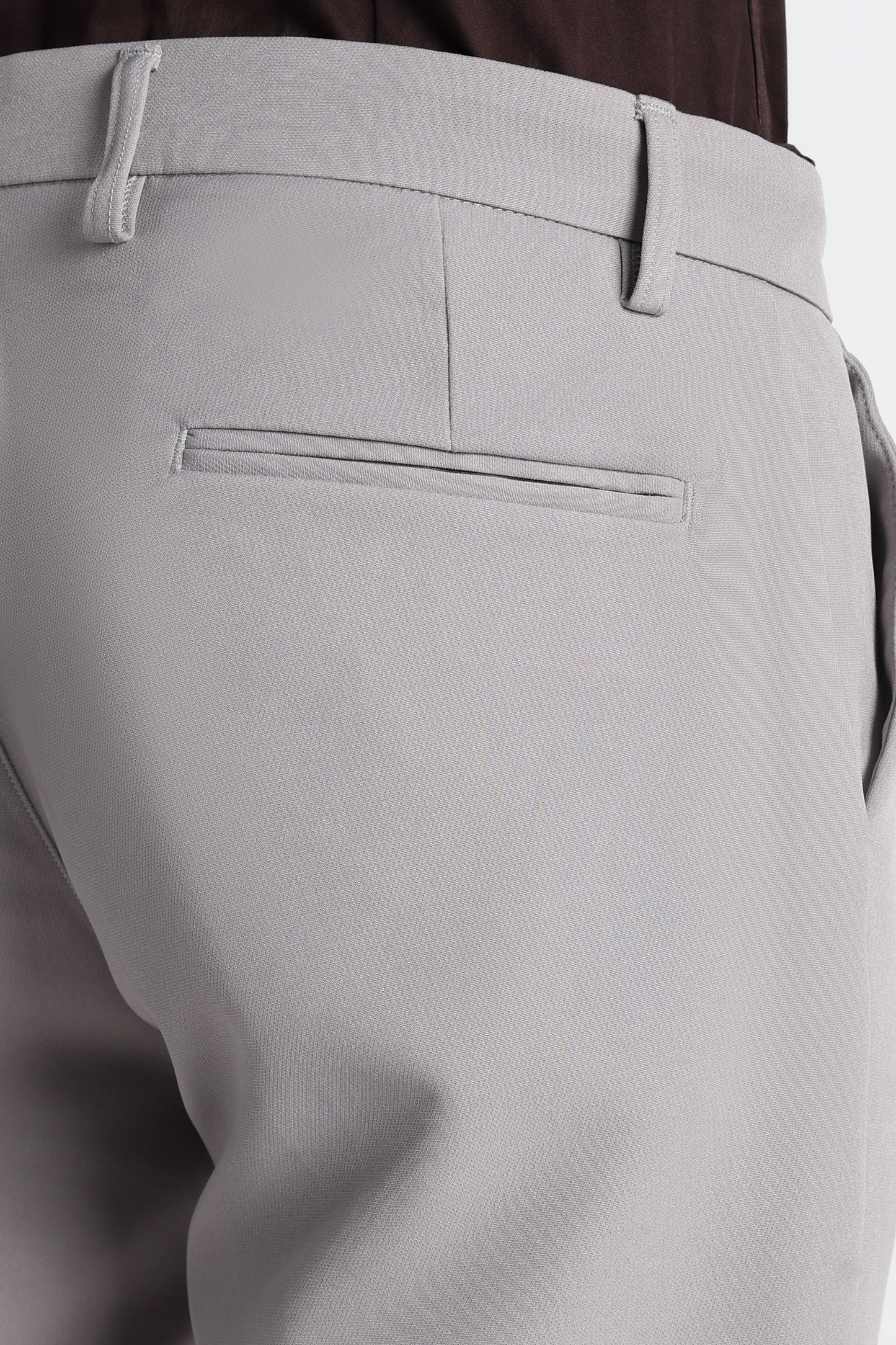 Modern Casual Trousers Grey