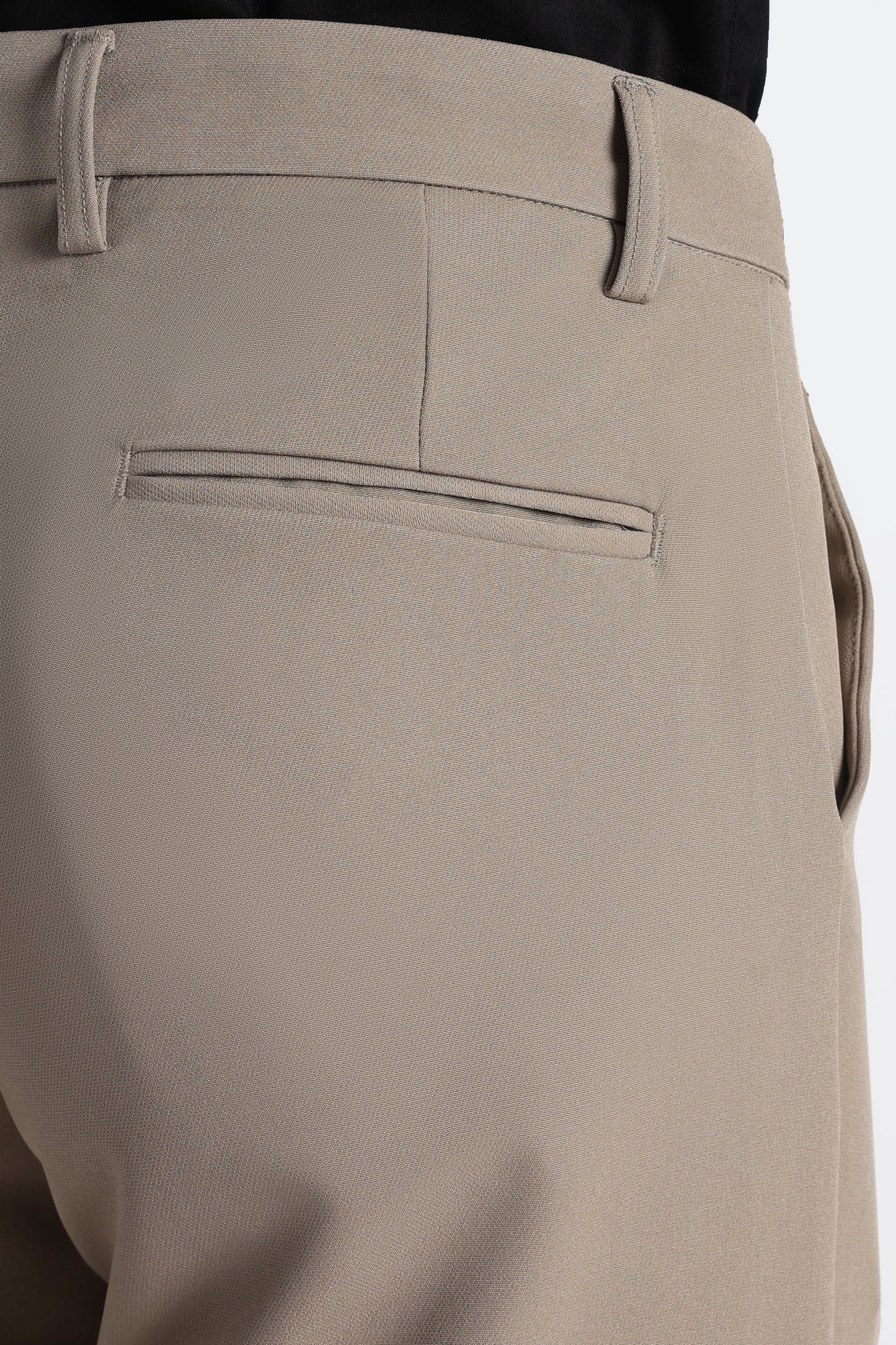 Modern Casual Trousers Olive