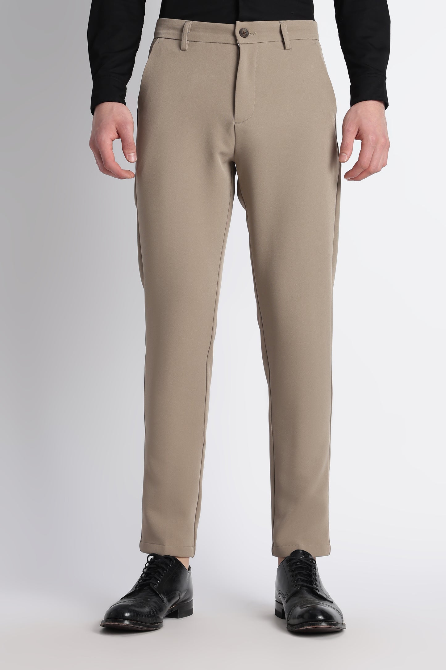 Modern Casual Trousers Olive