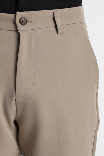Modern Casual Trousers Olive