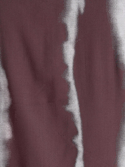 Stylish Floral Printed Rayon Shirt Purple