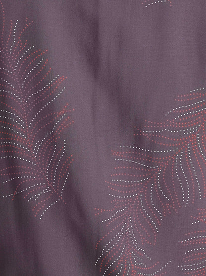 Stylish Floral Printed Rayon Shirt Grey