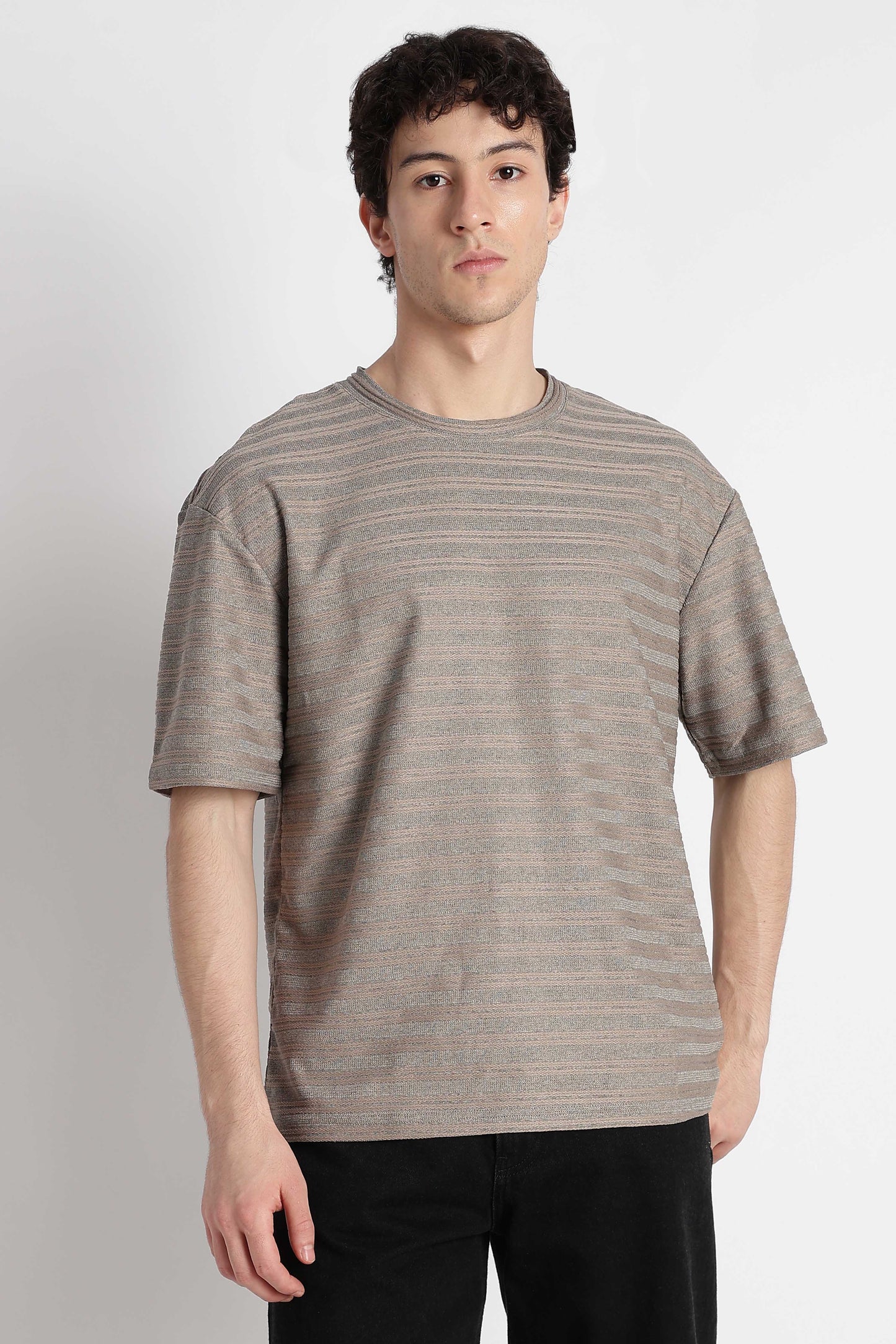 Comfortable Casual Wear T-shirt Dk Grey