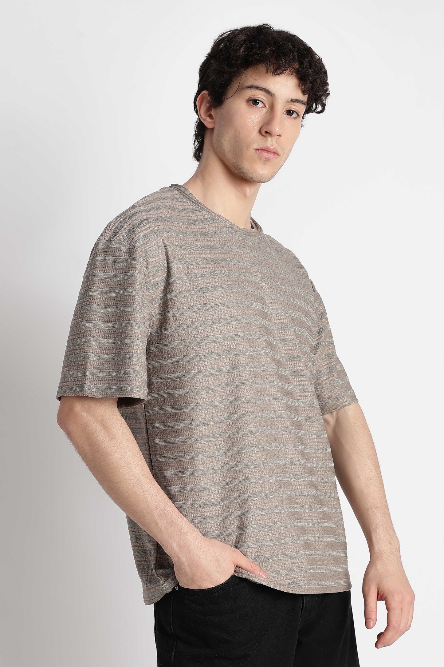 Comfortable Casual Wear T-shirt Dk Grey