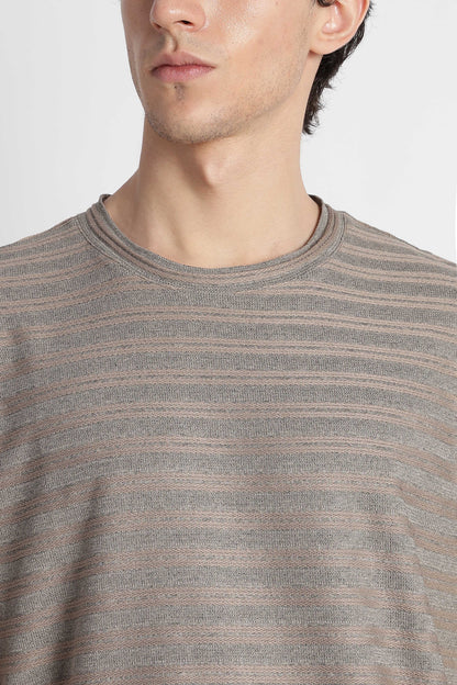 Comfortable Casual Wear T-shirt Dk Grey