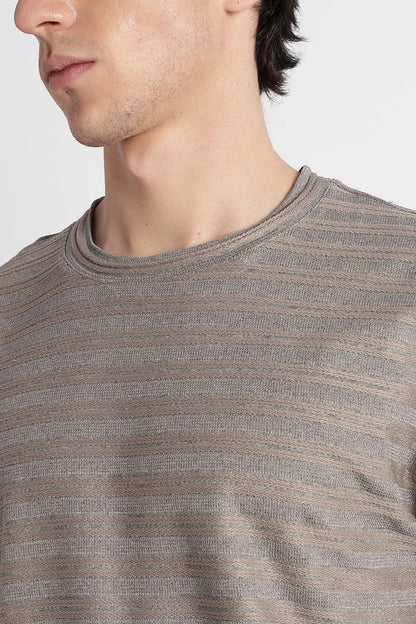 Comfortable Casual Wear T-shirt Dk Grey