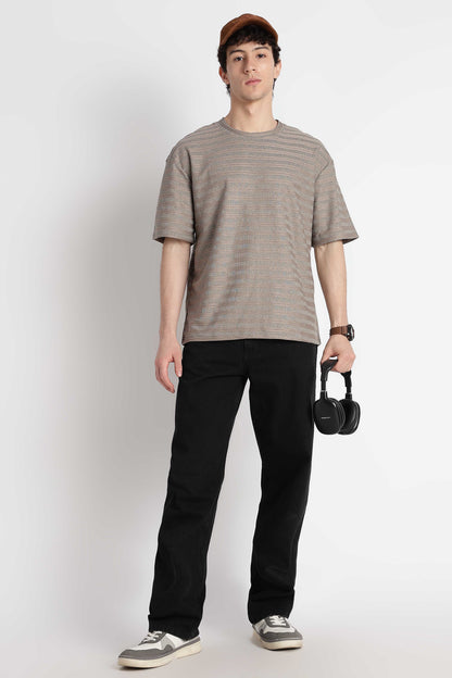 Comfortable Casual Wear T-shirt Dk Grey
