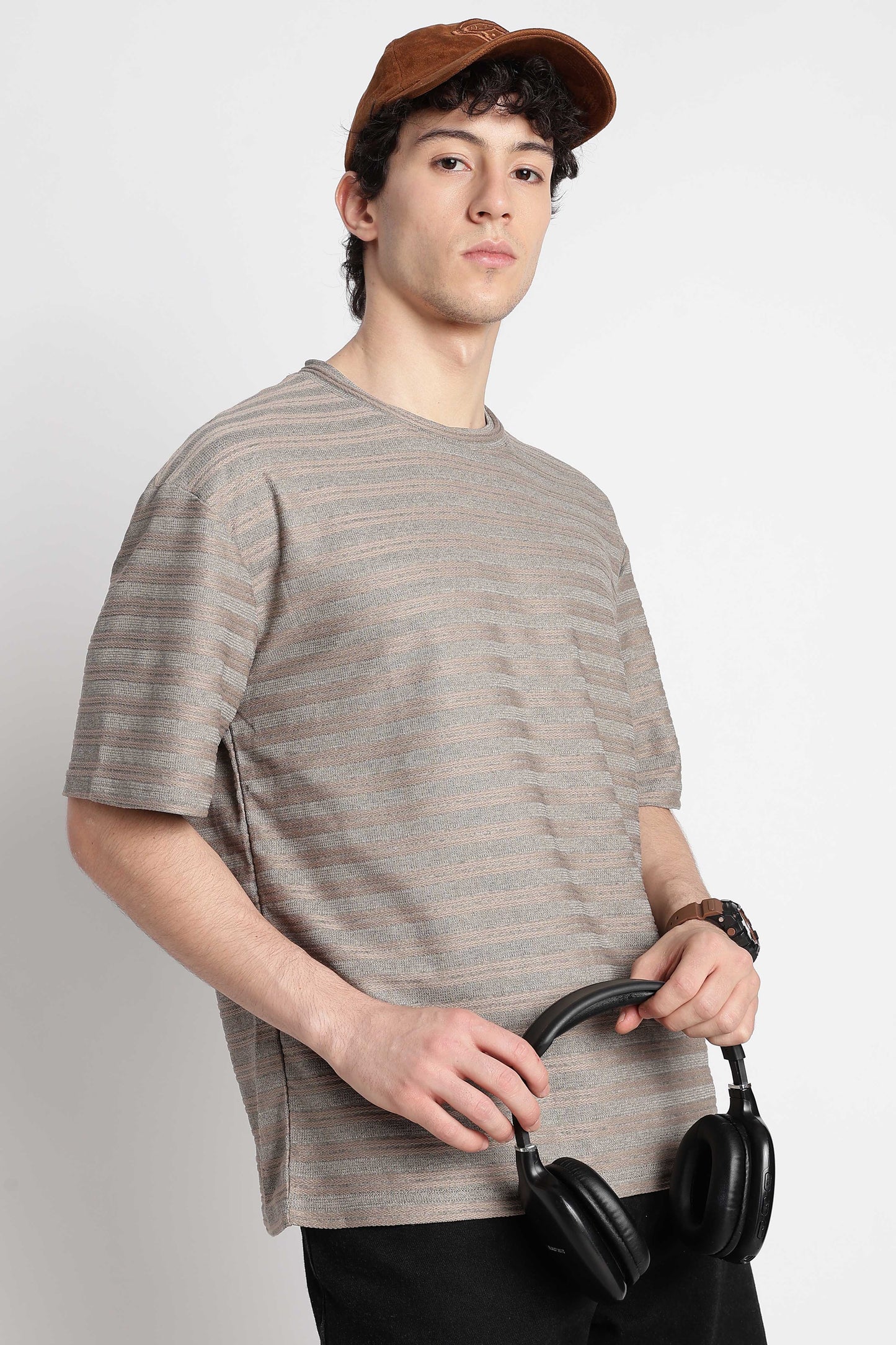 Comfortable Casual Wear T-shirt Dk Grey