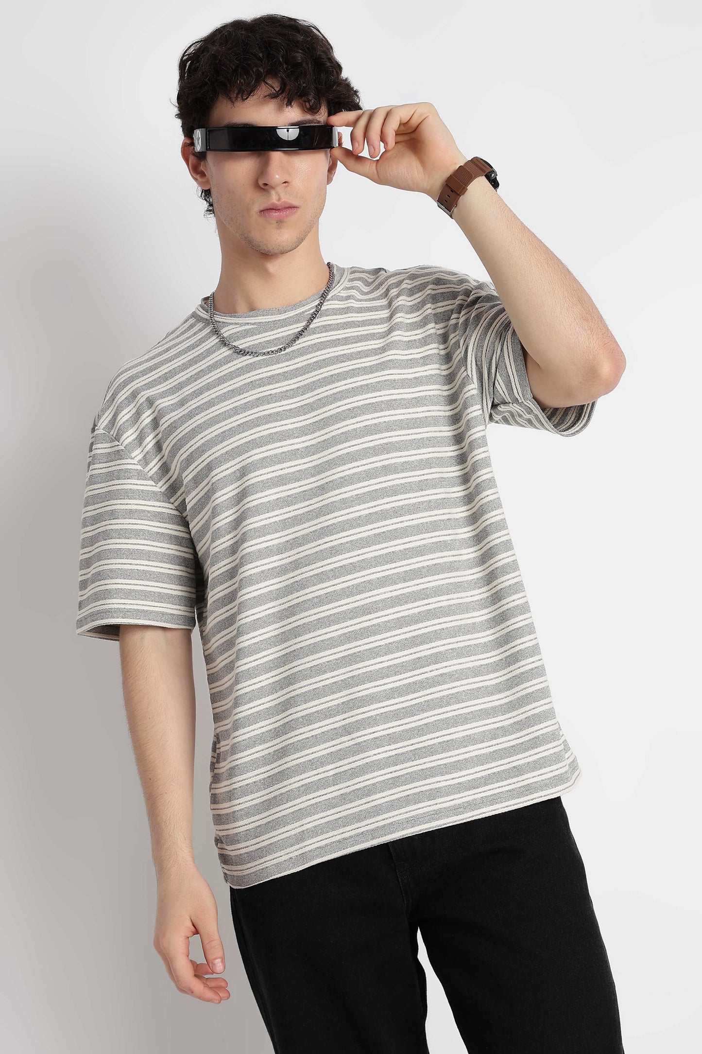 Comfortable Casual Wear T-shirt Grey