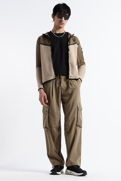 Classic Khaki Drawcord Cargo Pants