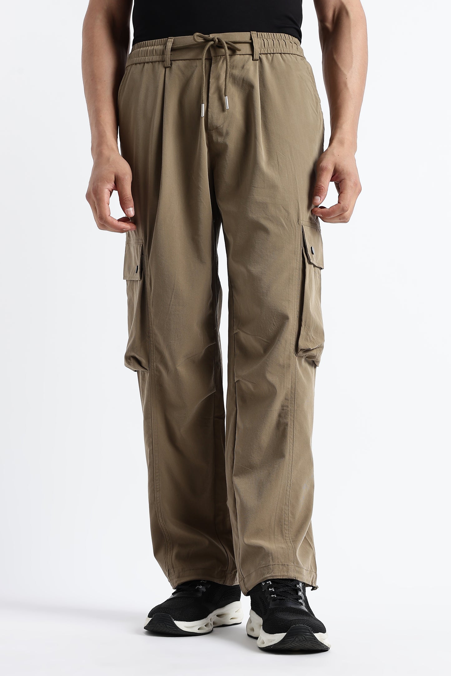 Classic Khaki Drawcord Cargo Pants