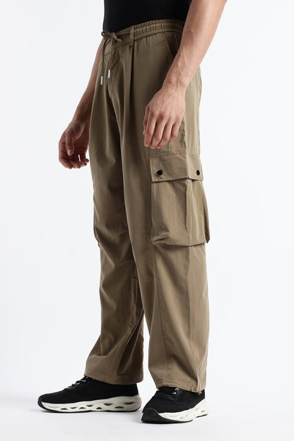 Classic Khaki Drawcord Cargo Pants