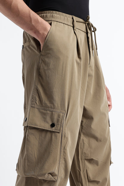 Classic Khaki Drawcord Cargo Pants
