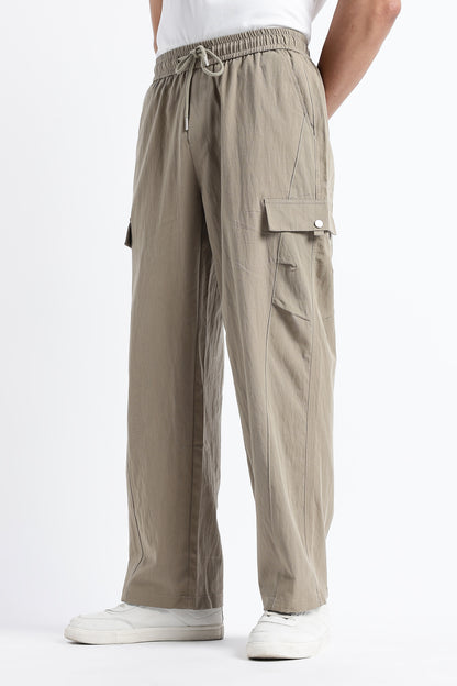 Relaxed Utility Cargo Pants Stone Grey