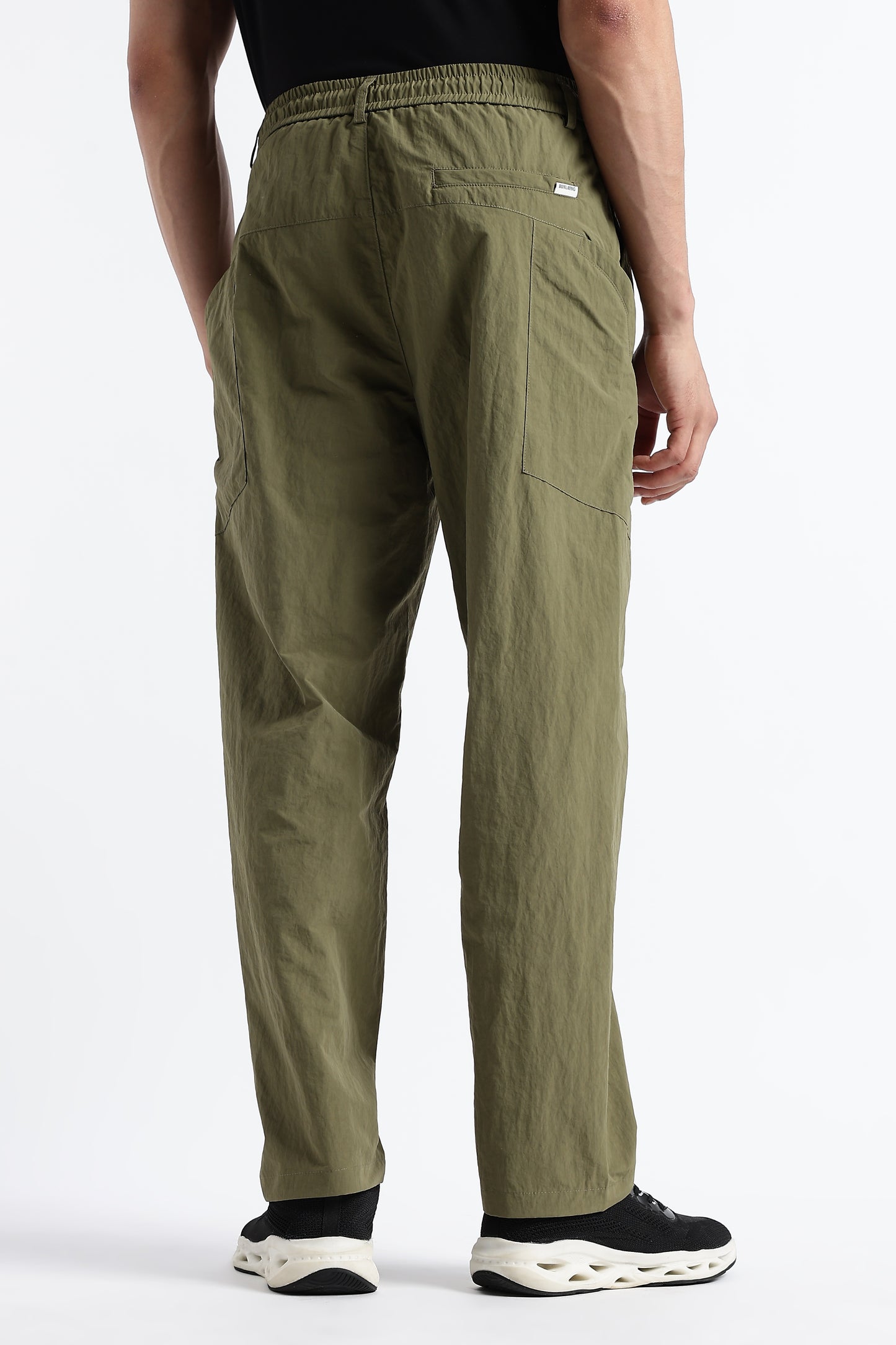 Streetwear Utility Drawcord Bottoms Green