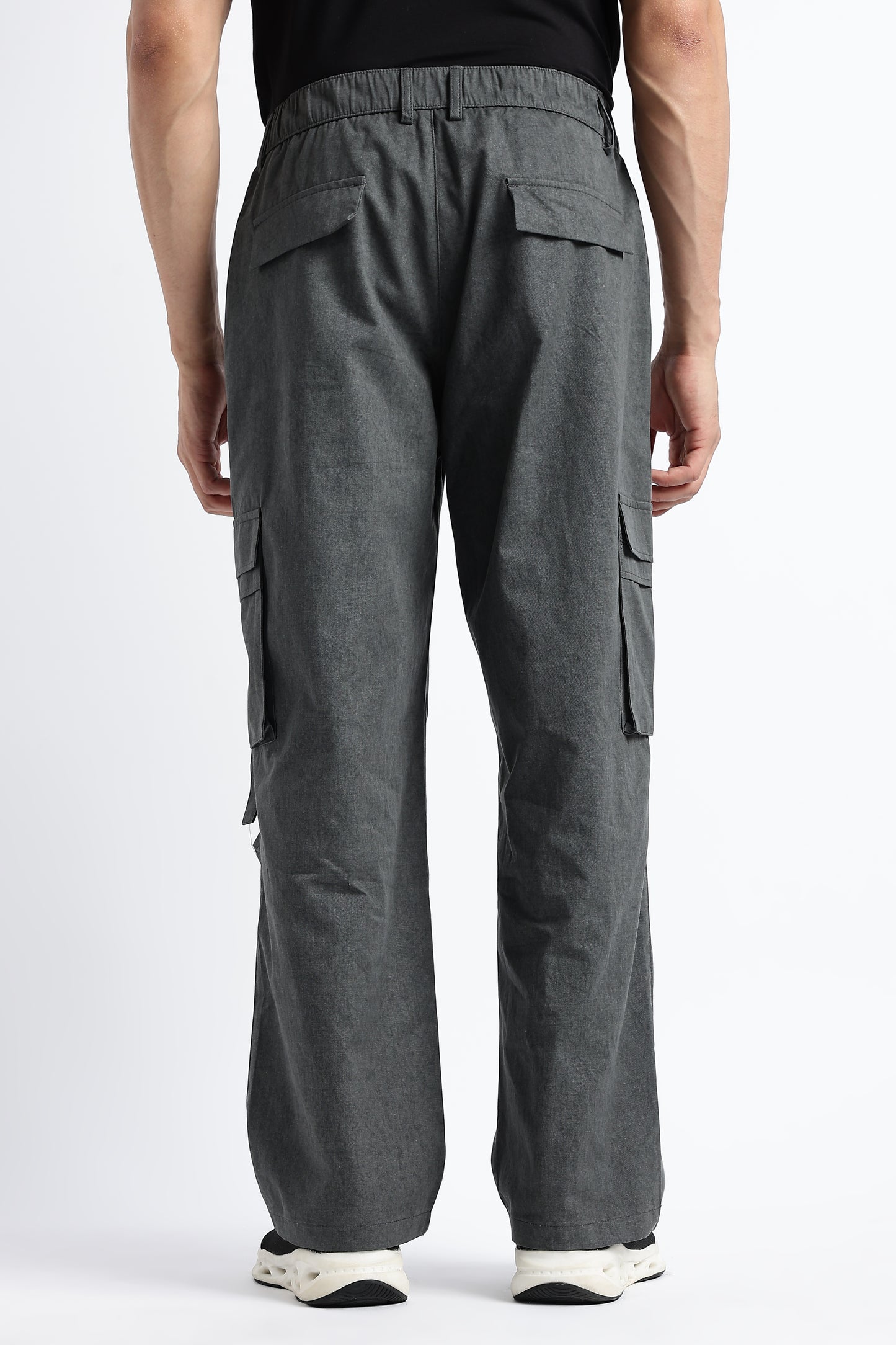 Urban Multi-Pocket Utility Bottoms Lt Grey