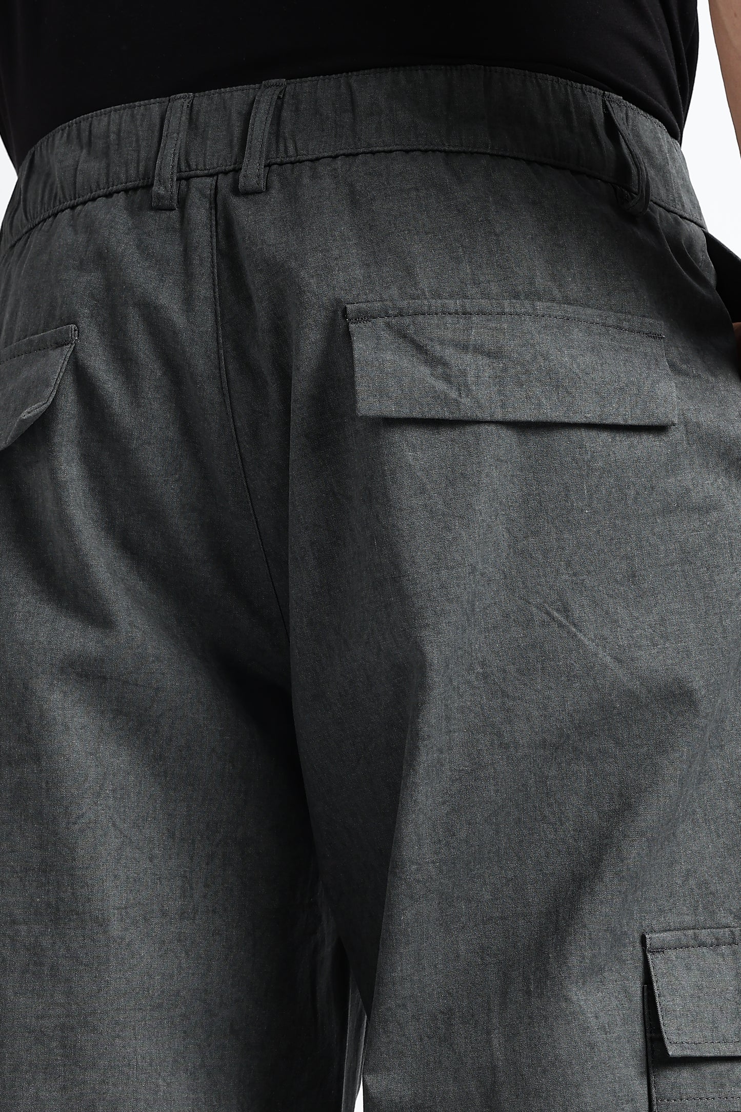 Urban Multi-Pocket Utility Bottoms Lt Grey