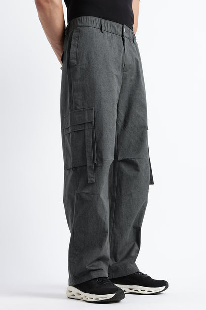 Urban Multi-Pocket Utility Bottoms Lt Grey