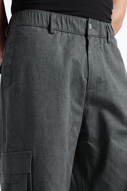 Urban Multi-Pocket Utility Bottoms Lt Grey