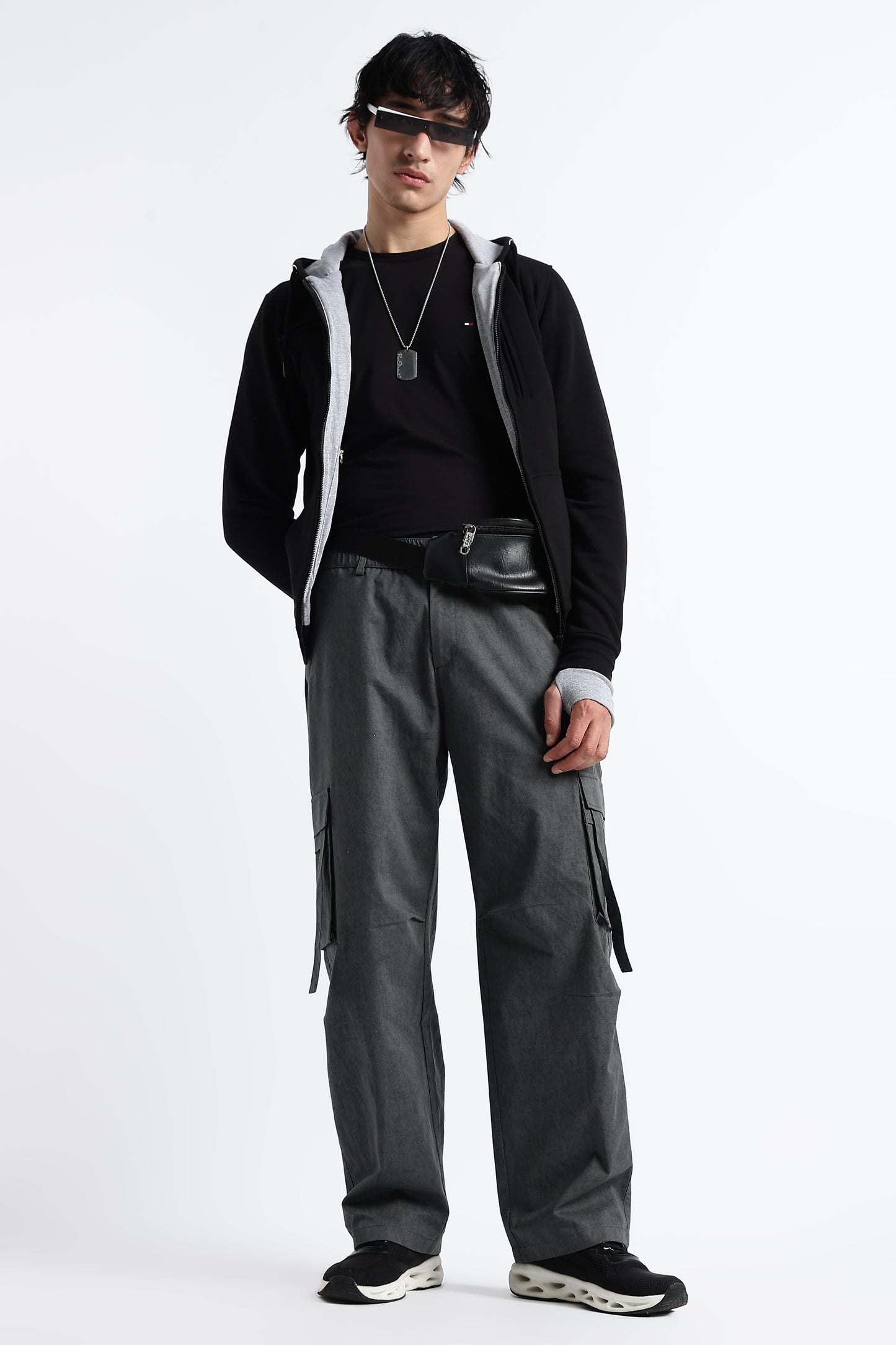 Urban Multi-Pocket Utility Bottoms Lt Grey