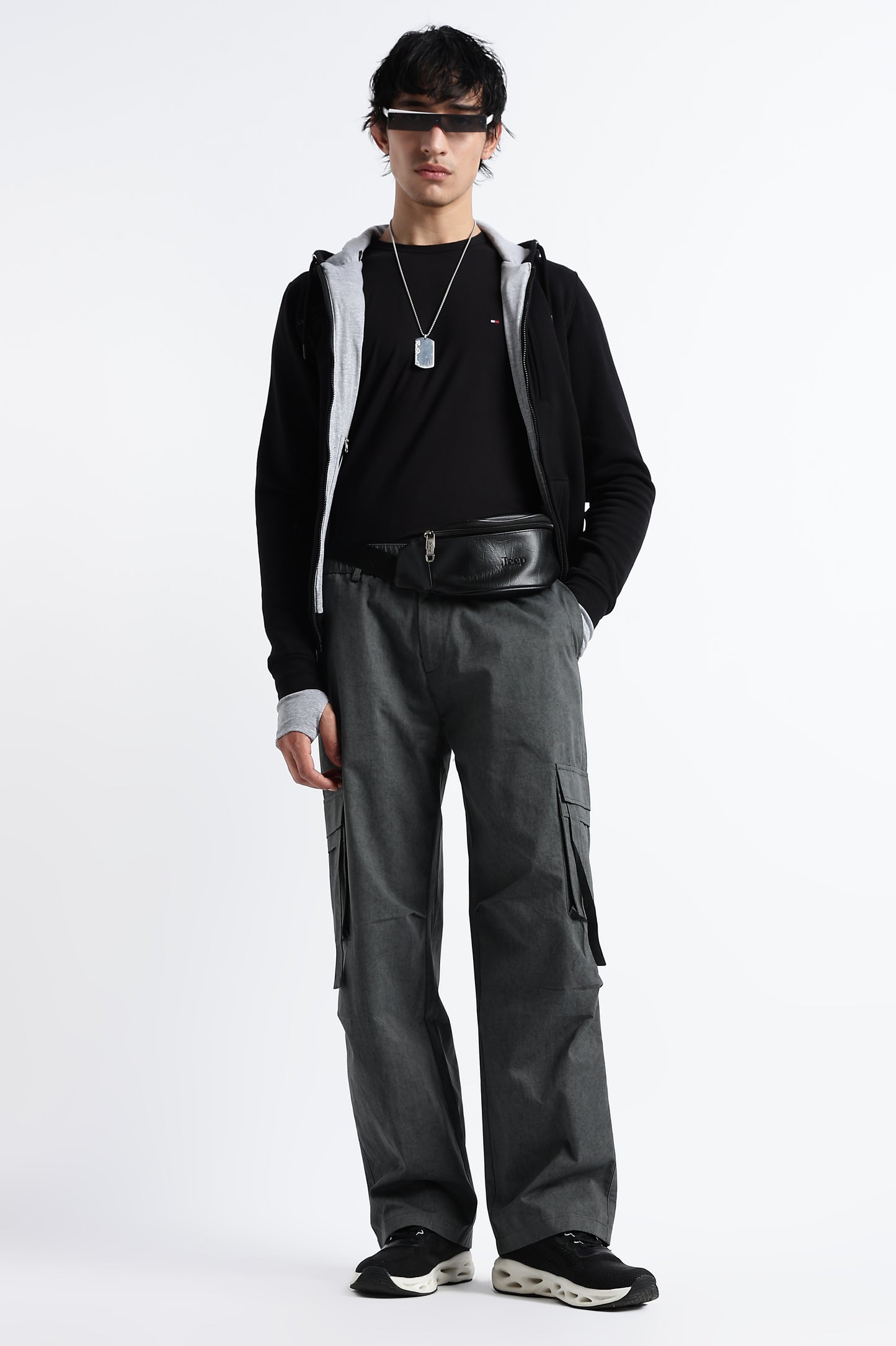 Urban Multi-Pocket Utility Bottoms Lt Grey