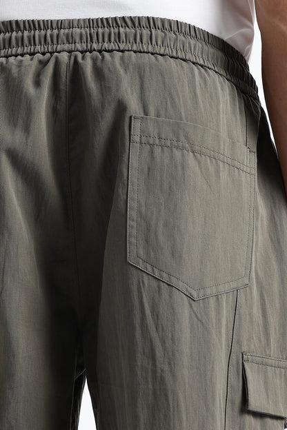 Relaxed Utility Cargo Pants Olive Green