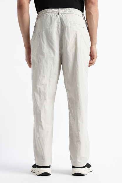 Streetwear Utility Drawcord Bottoms Cream