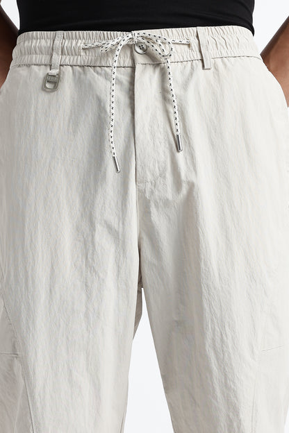 Streetwear Utility Drawcord Bottoms Cream