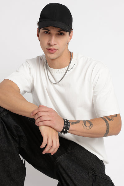 Comfortable Everyday Wear Off White T-Shirt