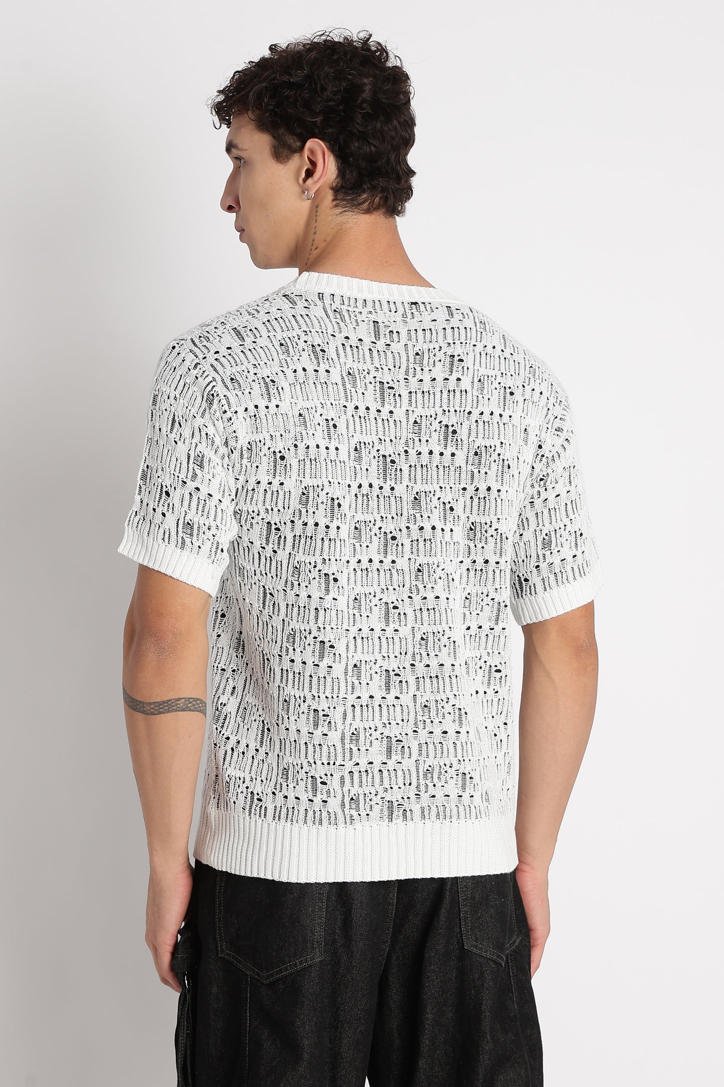 Crew Neck Casual Wear White