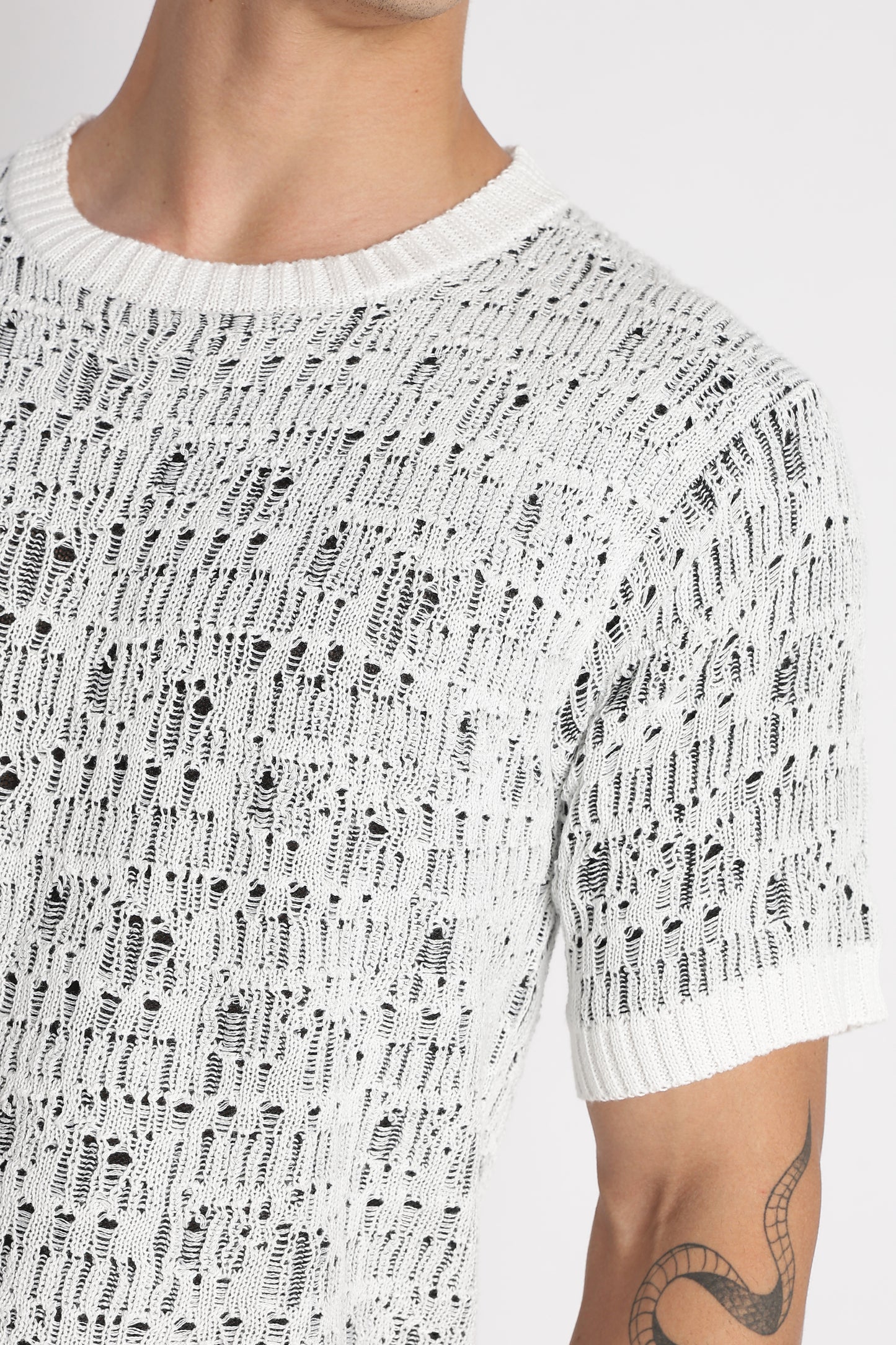 Crew Neck Casual Wear White