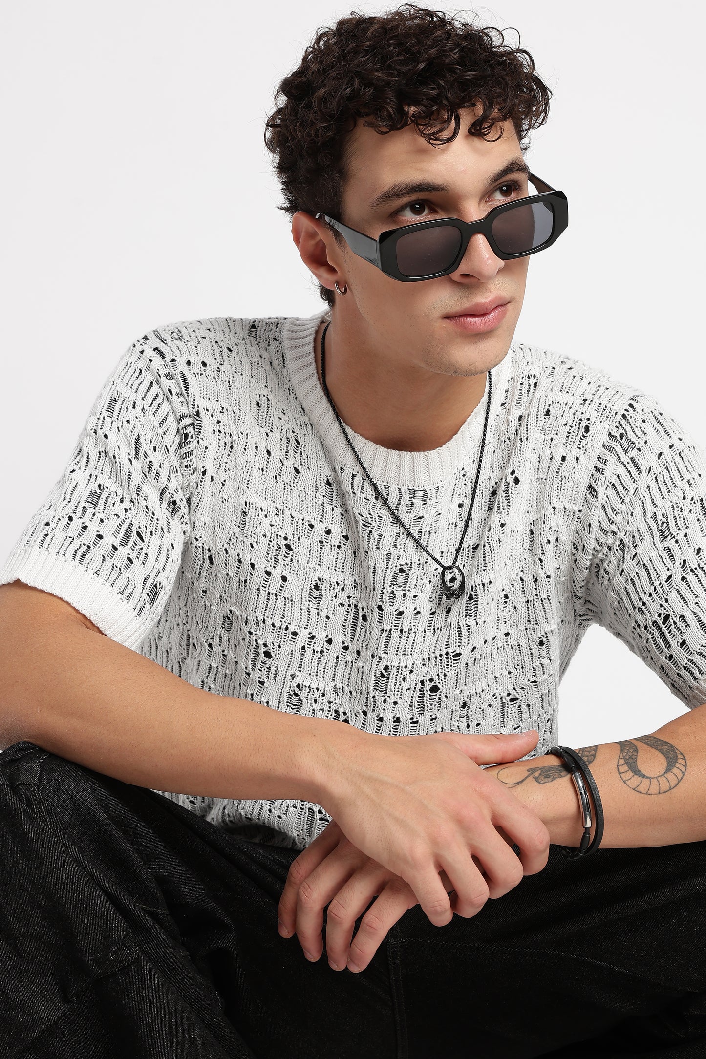 Crew Neck Casual Wear White