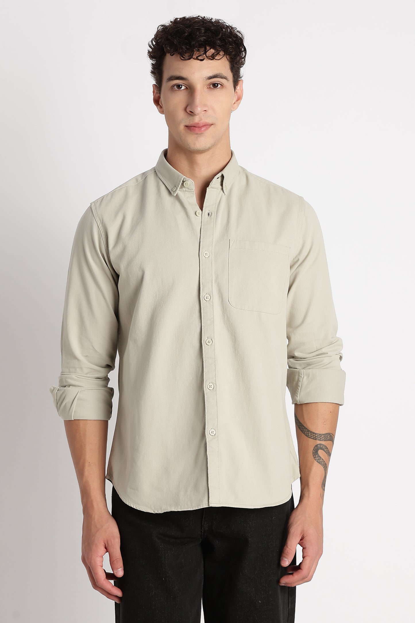 Everyday Essential Solid Shirt P Green