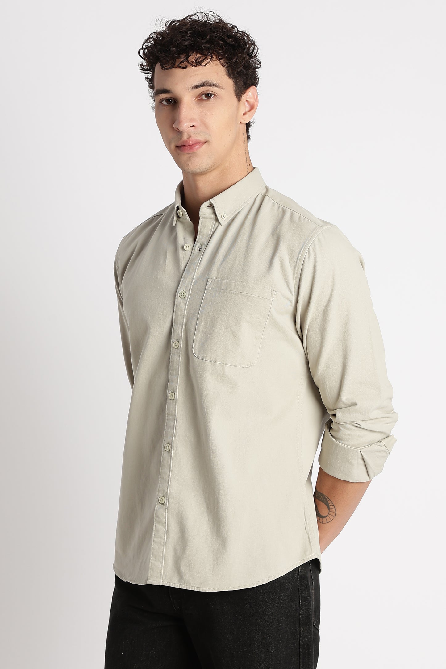 Everyday Essential Solid Shirt P Green