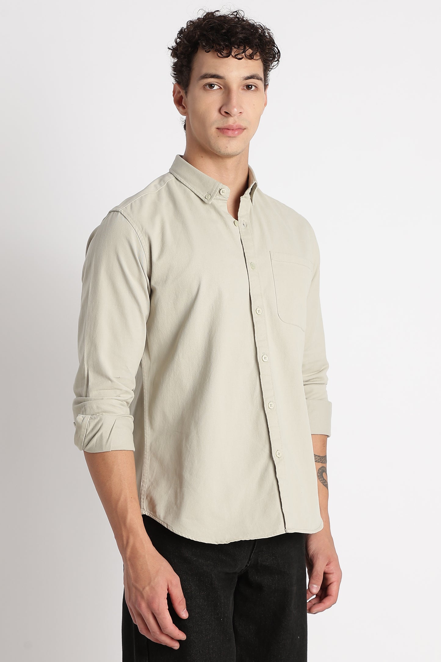 Everyday Essential Solid Shirt P Green