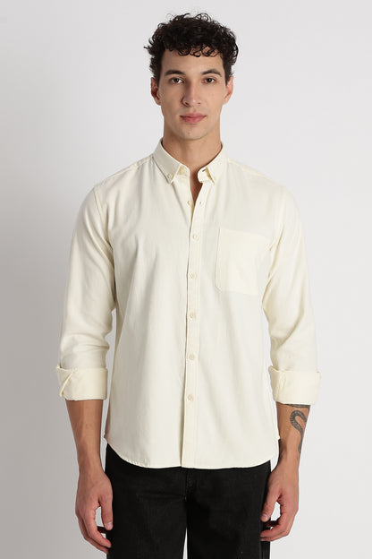 Everyday Essential Solid Shirt Off White