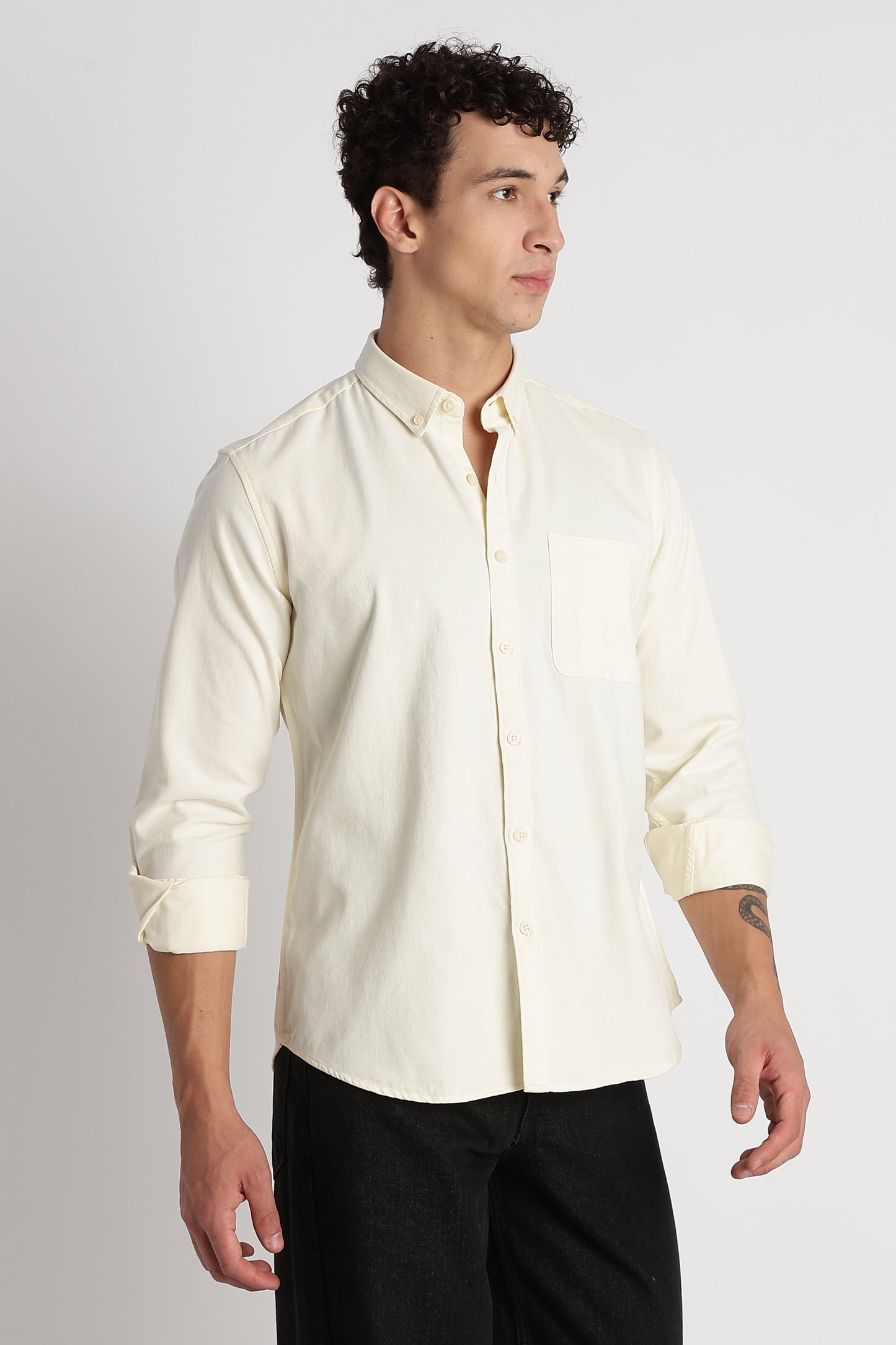 Everyday Essential Solid Shirt Off White