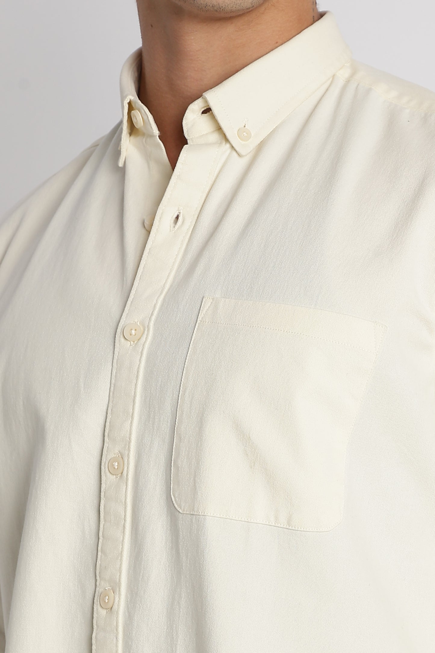 Everyday Essential Solid Shirt Off White
