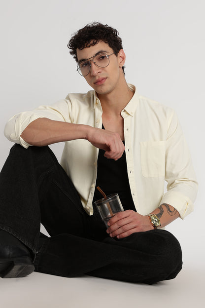 Everyday Essential Solid Shirt Off White
